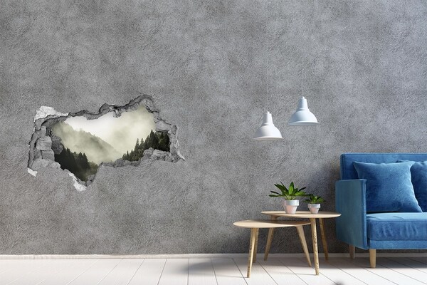 3D sticker gat in stenen muur Een koninklijk bal in een historisch interieur.