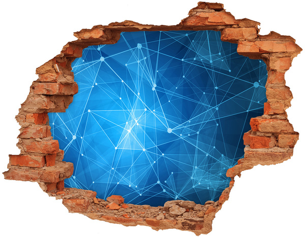 trap stickers Digitale ruimte achter de muur