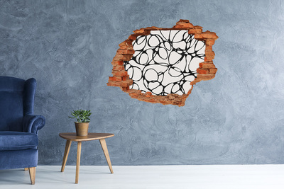 ikea malm stickers Abstracte patronen op de muur