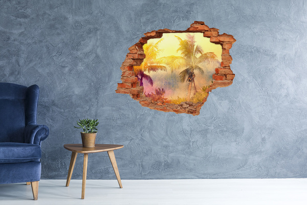 ikea malm stickers Tropische oase achter de muur