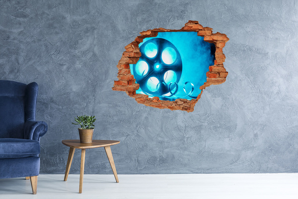 Samoprzylepna dziura na ścianę Kino w akcji