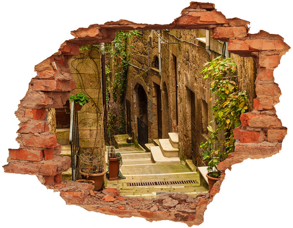 plakfolie trap Een charmante straat in de stad