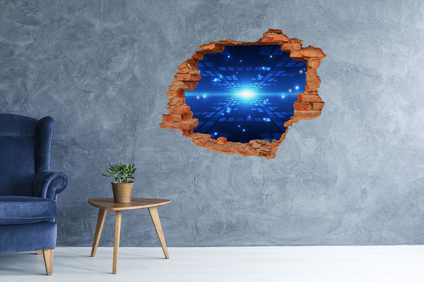 trap stickers Digitale ruimte achter de muur