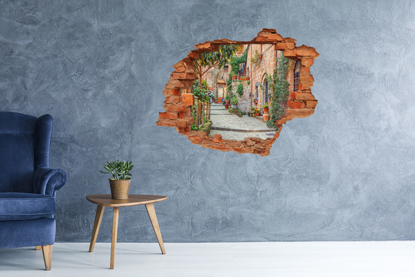 Fototapeta dziura na ścianę Urokliwe miasteczko w Toskanii