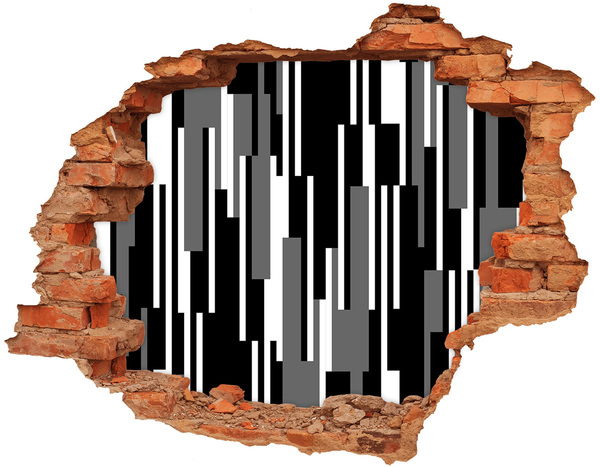 Fototapeta dziura na ścianę Nowoczesna sztuka na ścianie