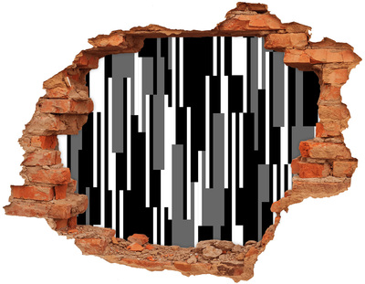 Fototapeta dziura na ścianę Nowoczesna sztuka na ścianie