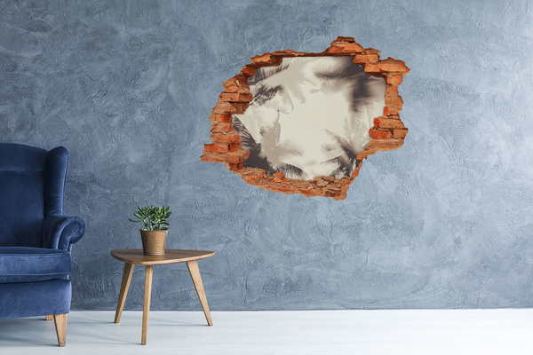 plakfolie trap Tropische oase achter de muur