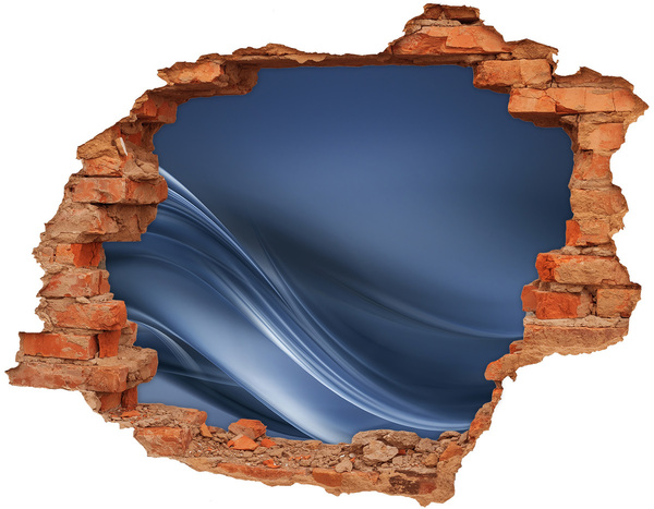 ikea malm stickers Een gat in de muur met uitzicht op de hemel.