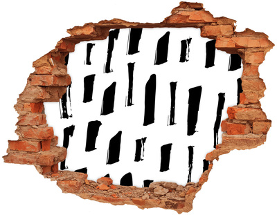 trap stickers Een verwoeste muur die uitkijkt over de stad.