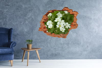 stickers voor ikea meubels Bloemen in een gat in de muur