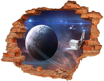 stickers trofast ikea Ruimtereis door een gat in de muur