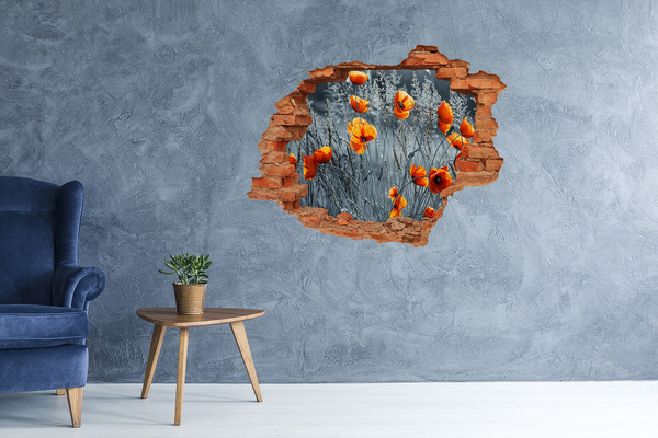 ikea malm stickers Bloemen in een gat in de muur