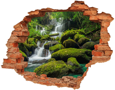trapstickers Groene oase met waterval