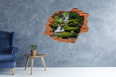 trapstickers Groene oase met waterval