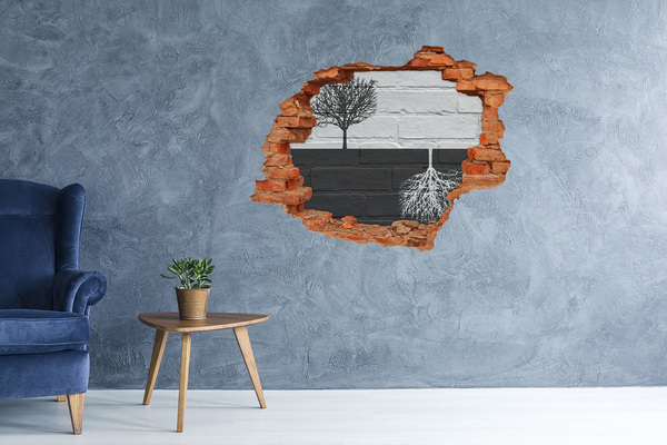 ikea malm stickers Een boom met wortels