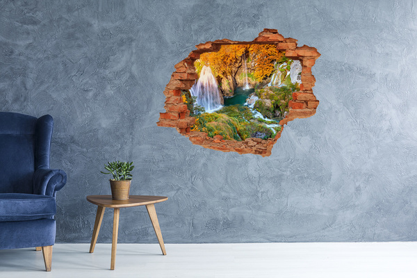 ikea malm stickers Watervallen in het herfstlandschap