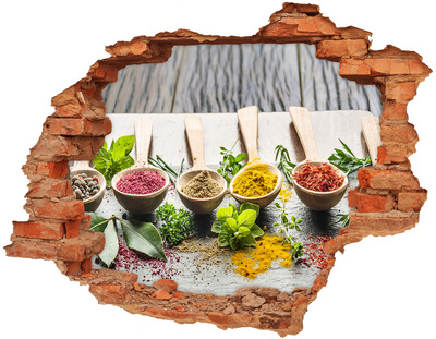 trapstickers Keukenspecerijen in houten lepels