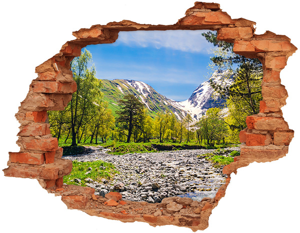 trapstickers Berglandschap met een rivier