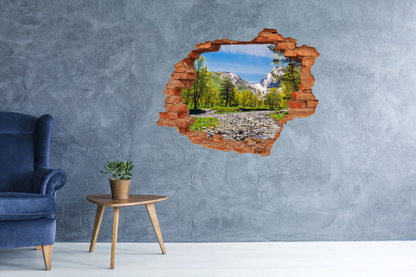 trapstickers Berglandschap met een rivier