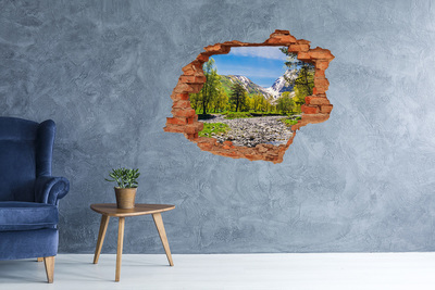 trapstickers Berglandschap met een rivier