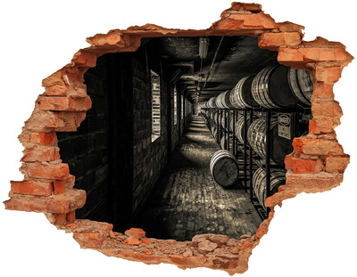 trapstickers Interieur van de vatenkelder