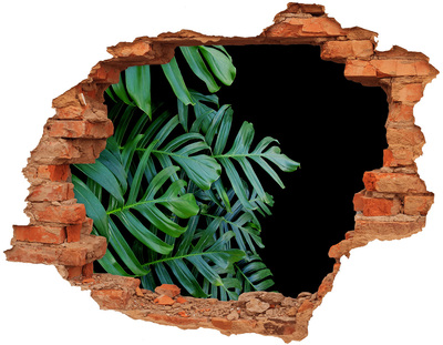 trap stickers De groene jungle achter de muur