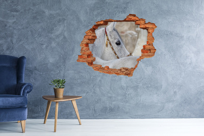 trap stickers Een paard met een elegant hoofdstel.