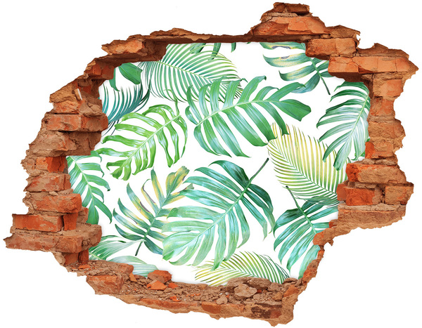 trapstickers Groene jungle achter de muur