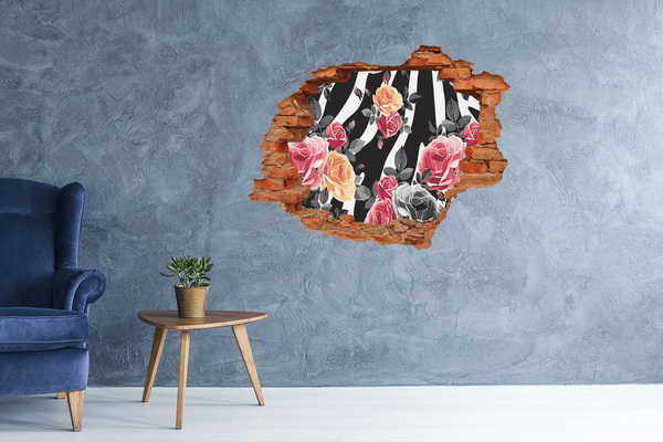 ikea malm stickers Bloemenfoto genomen vanaf beton