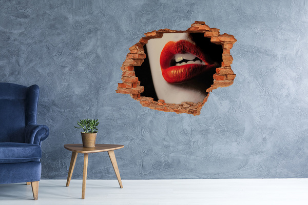 stickers trofast ikea Lippen met rode lippenstift