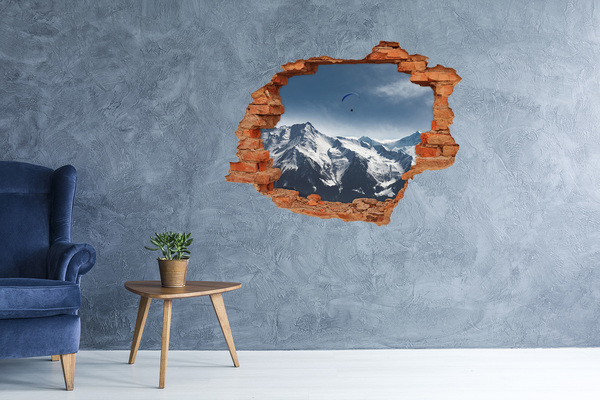 ikea malm stickers Berglandschap met een paraglider