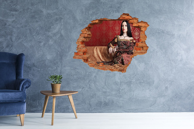 Fototapeta dziura na ścianę Księżniczka w ruinach