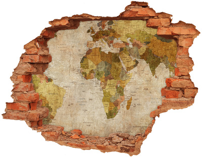 ikea malm stickers Kaart van Afrika aan de muur