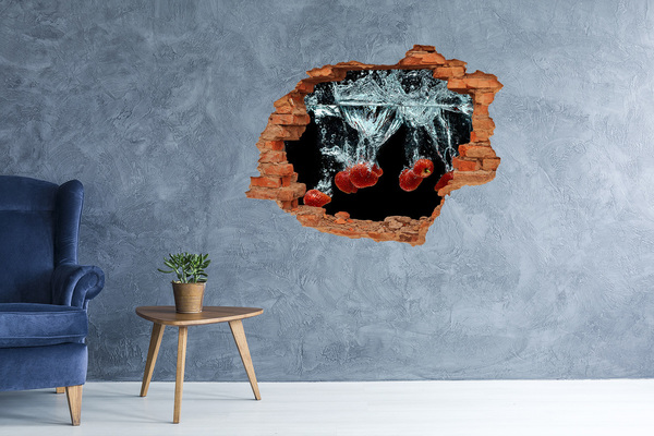 Naklejka 3D dziura Owocowa eksplozja w wodzie