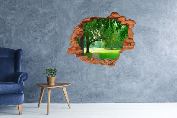 Samoprzylepna naklejka fototapeta Zielony park w słońcu