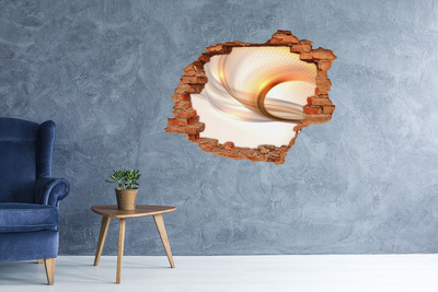 Grote 3D muursticker gat in de muur Modern interieurontwerp