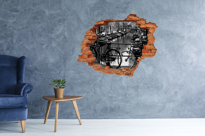 naklejka fototapeta 3D widok Kanał z rowerami