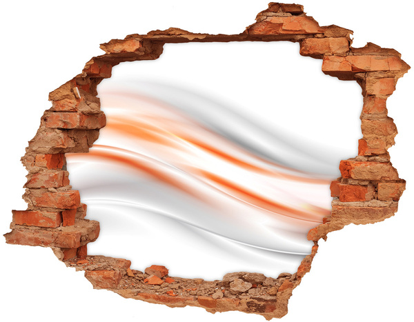 Vinyl muursticker 3D breekeffect Futuristisch landschap