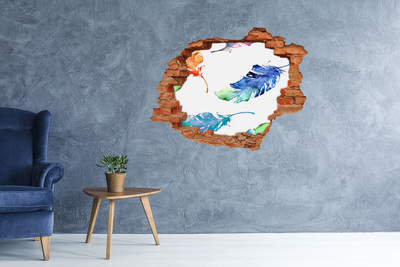 Vinyl muursticker 3D breekeffect Tropische oceaan