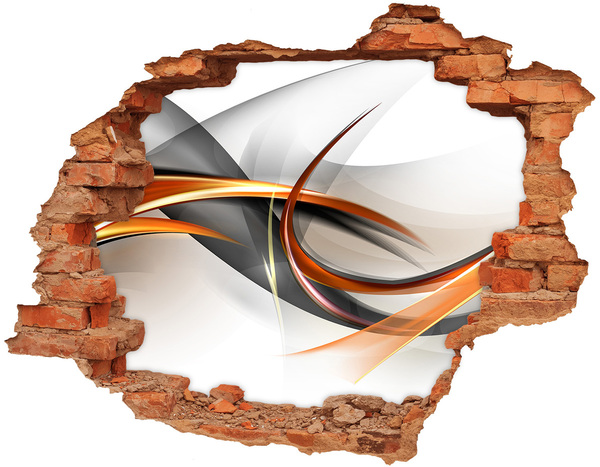 Dziura 3d fototapeta na ścianę Abstrakcyjny wyciek kolorów