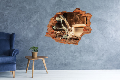 Samoprzylepna naklejka Kawa i ziarna kawy