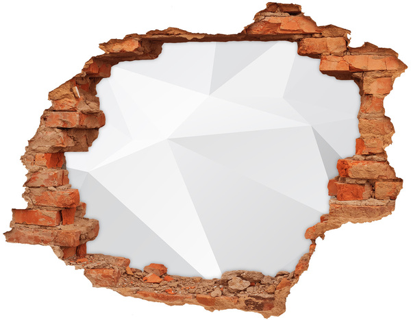 Dziura 3d fototapeta na ścianę Złamana ściana z odbiciem światła