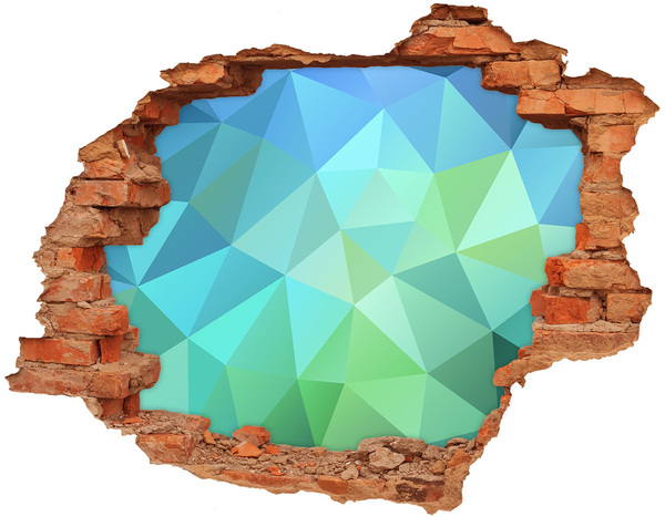 Vinyl muursticker 3D breekeffect Virtueel gat in de muur