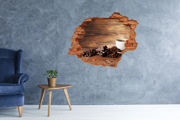 Samoprzylepna naklejka Kawowy zakątek z czekoladą