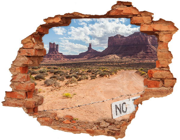 naklejka fototapeta 3D widok Widok na Monument Valley