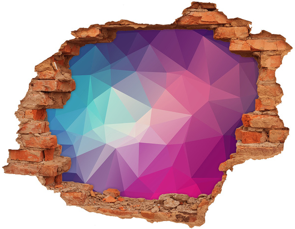 Samoprzylepna dziura na ścianę Geometria w dziurze