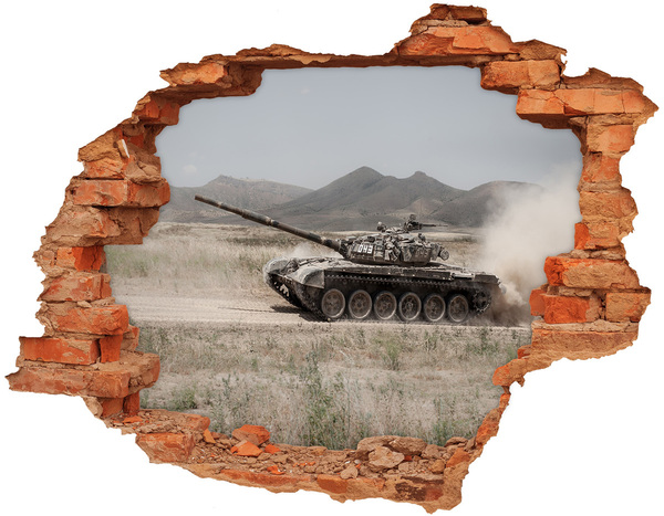 Grote 3D muursticker gat in de muur Caribische Baai