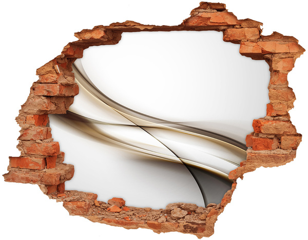 Samoprzylepna dziura ścienna 3D Abstrakcyjna przestrzeń za ścianą