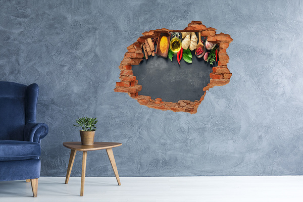 Grote 3D muursticker gat in de muur Fruity Hole in the Wall
