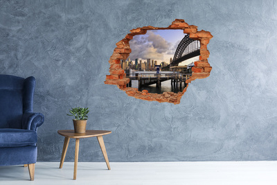 Fototapeta dziura na ścianę 3d Widok na Sydney